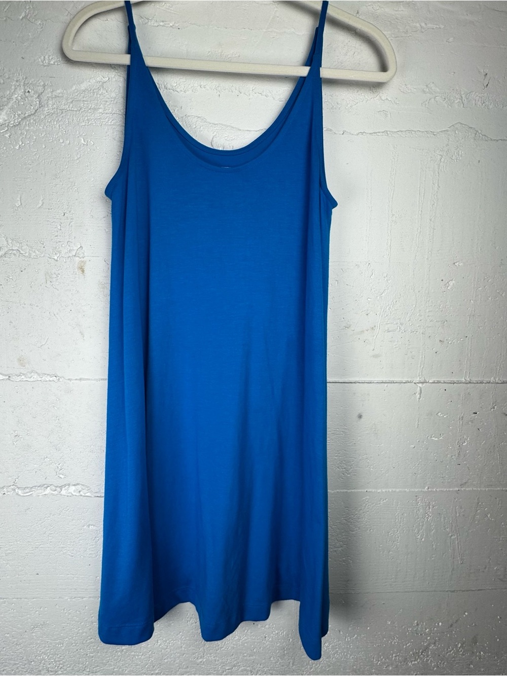 Lou & Grey Signature Soft Mini Swing Dress, Cerulean Blue S Casual
